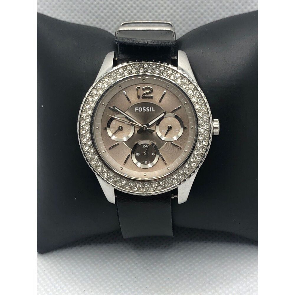 Fossil ES3733 Womens Analog Beige Dial Quartz Wrist Watch With Custom Band LP259